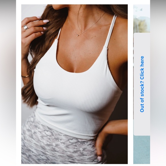 ETHICS TANK BRA WHITE SALTY HONEY SIZE XS NWT - Picture 3 of 7
